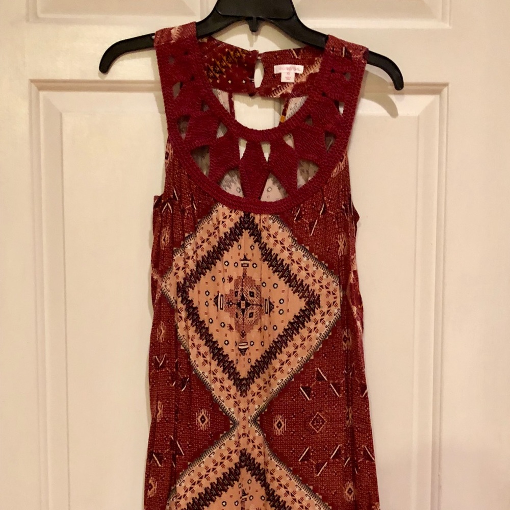 Partial knit dress